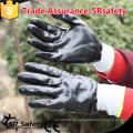 SRSAFETY Guantes de nitrilo revestidos con forro de punto de calibre 13, guantes de trabajo de seguridad, guantes de trabajo con recubrimiento de nitrilo